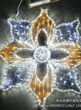 雪花造型图案灯 led店铺商场墙上挂件户外亮化工程节日装饰景观灯