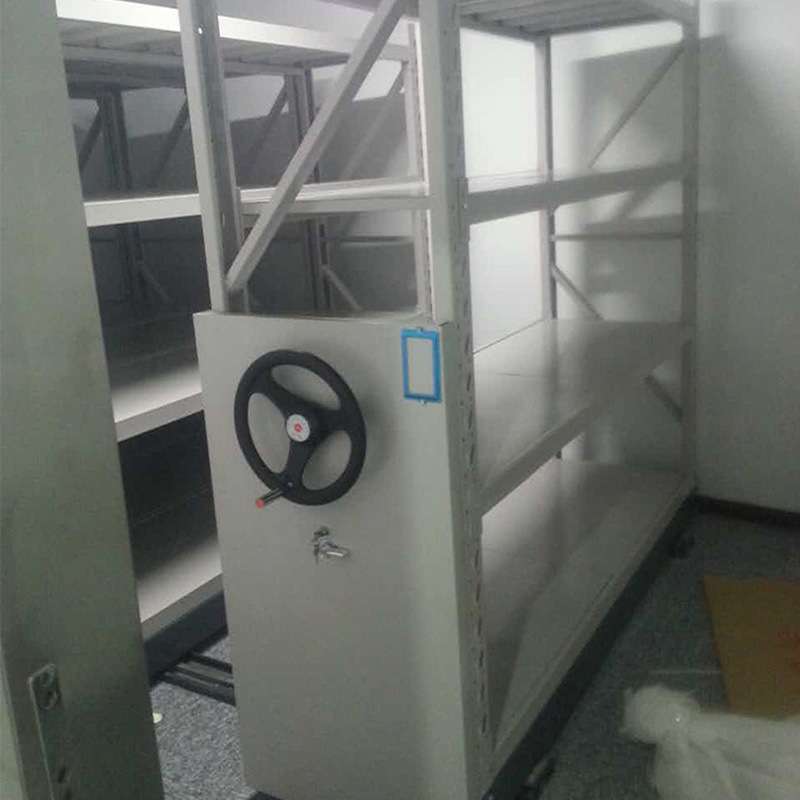 移动式仓储密集货架库房中重型智能手摇式轨道货架每层承重300kg
