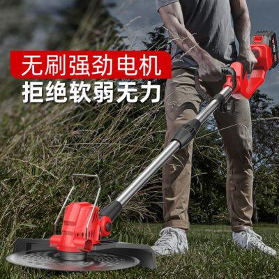 厂家新型打草机电动割草机充电式农用锂电除草机小型家用多功能打