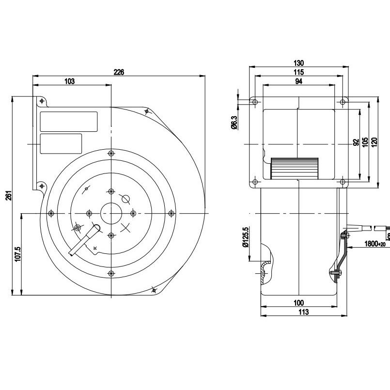原装德国 G2E146-BF01-35 230V 295W超大风量涡轮鼓风机全金属