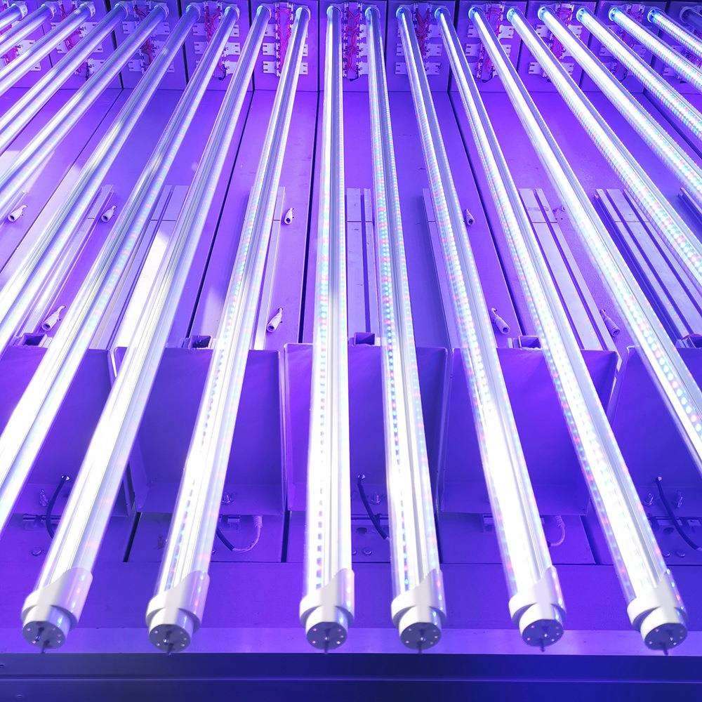 全光谱T8植物生长灯 一体化植物灯管 led植物补光灯 9W/18W