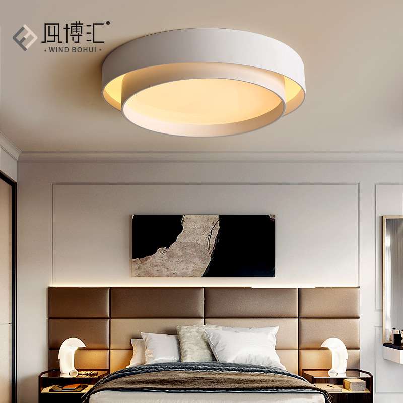 2025新款北欧led吸顶灯主卧室现代简约圆形房间温馨创意餐厅灯具