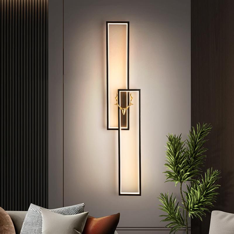 创意鹿角过道玄关壁灯北欧轻奢客厅电视墙装饰灯卧室床头氛围灯