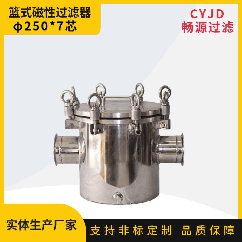 不锈钢篮式磁性过滤器 石油化工过滤 磁性除铁管道 排水行业过滤
