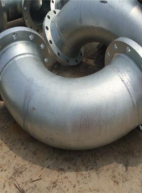 镀锌法兰弯头 A234WPB 钢制热镀锌双法兰弯头