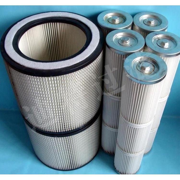 迪特厂家扫地车除尘粉尘滤芯覆膜工业除尘滤布纸质滤筒抛丸机滤芯