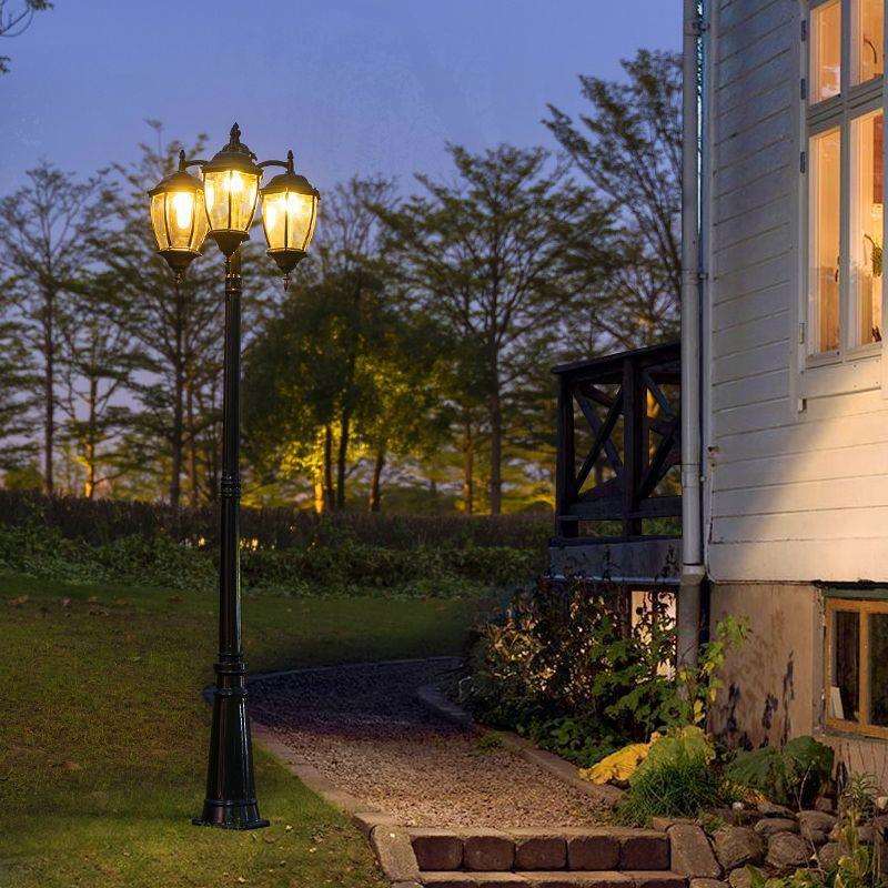 欧式庭院灯别墅花园公园小区路灯高杆灯户外景观灯复古防水室外
