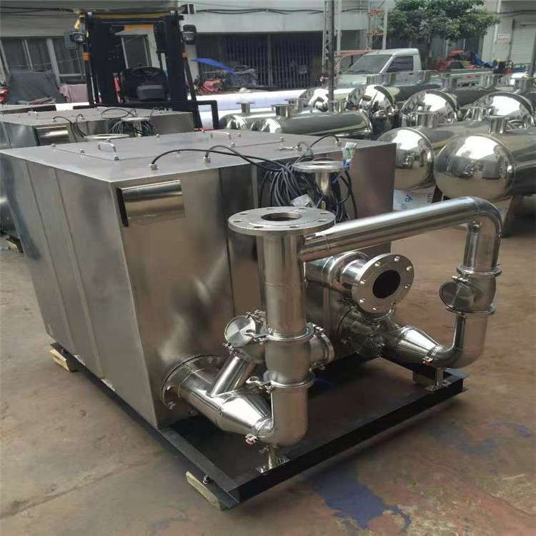 全自动不锈钢一体化污水提升设备酒店餐馆别墅地下室污水提升器