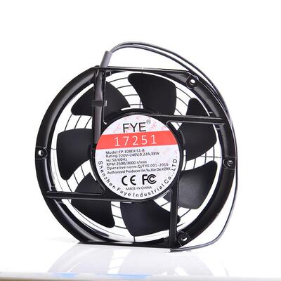 FYE7叶轴流风机 FP-108EX-S1-B 17250 17251 220V机箱柜散热风扇