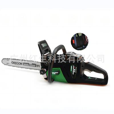 东脉58V电锯 手持式锂电伐木锯大功率户外无线砍树机TPCS5816电锯