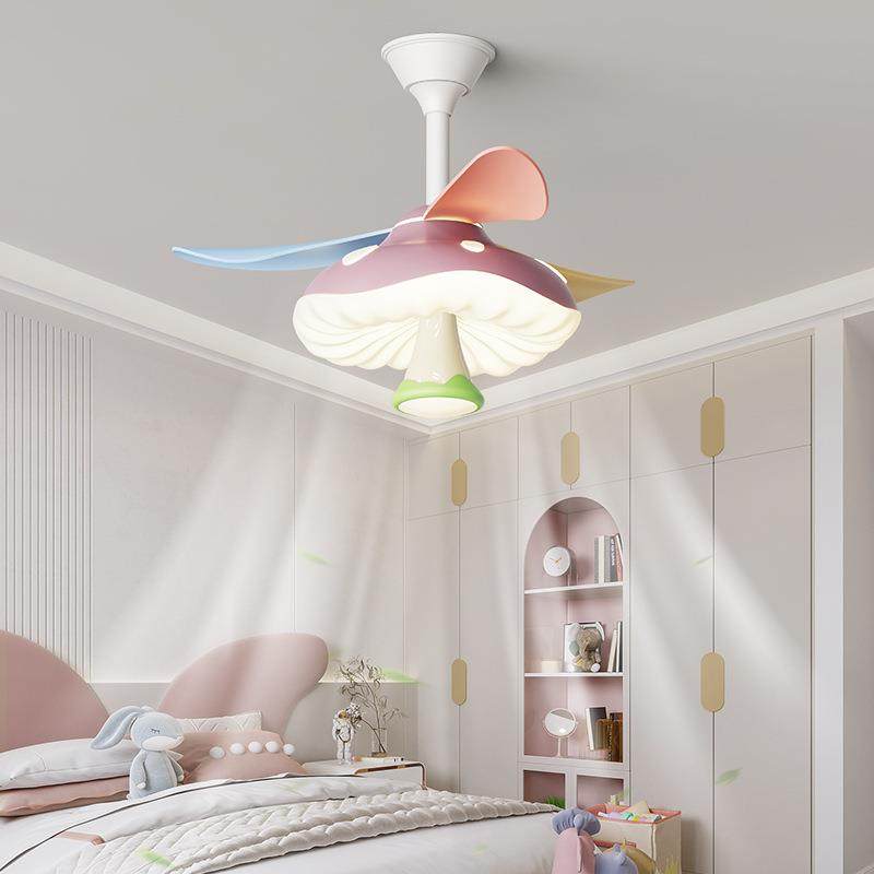 儿童房风扇灯奶油风餐厅客厅静音一体风扇灯卧室儿童房护眼彩色灯,电子元器件市场,集成电路（IC）,淘宝优惠券,粉丝福利购,淘宝优惠卷