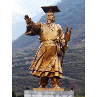 大禹治水景观雕像广场古代公园林玻璃钢铸铜园林人物雕塑制作厂家