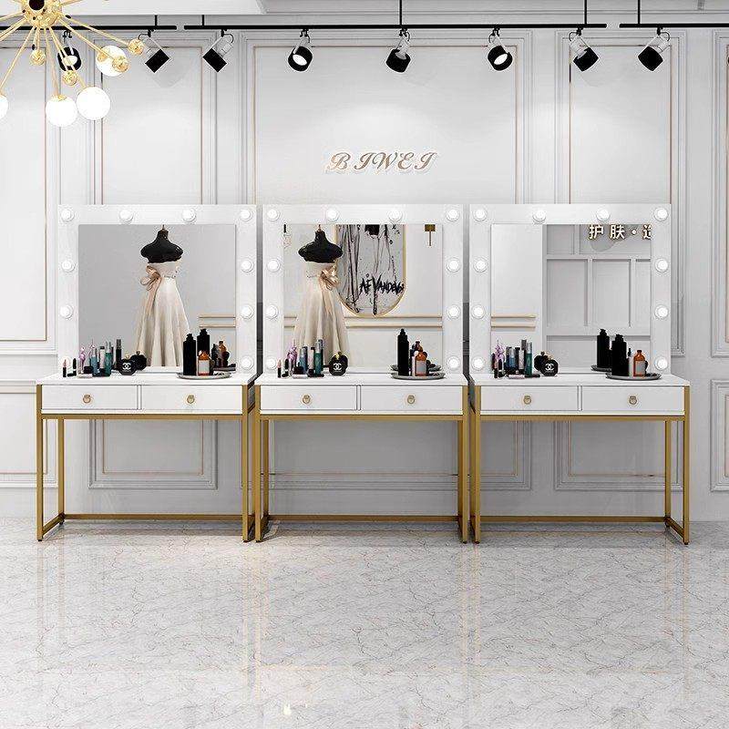 照相馆化妆台带灯专业彩妆婚纱店学校化妆师专用化妆桌美容院化妆