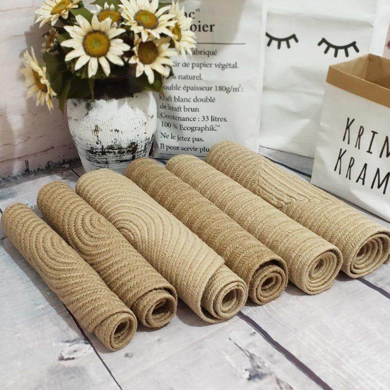 北欧简约素色手工编织黄麻地毯玄关地垫门垫脚垫蹭土垫床边用垫子,居家布艺,家用脚垫,淘宝优惠券,粉丝福利购,淘宝优惠卷