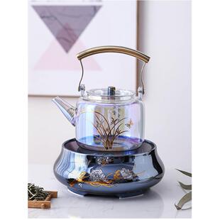 电陶炉家用煮茶器贝彩烧玻璃壶陶总堂烧水炉静音电陶壶养生壶围炉