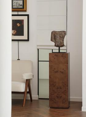 形上中古摆件设计师人像雕塑台底座复古花架服装店陈设墩子装饰品