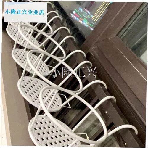 挂壁花盆架防护栏绿植室u外庭院花卉挂钩花N架子阳台悬挂式花架-
