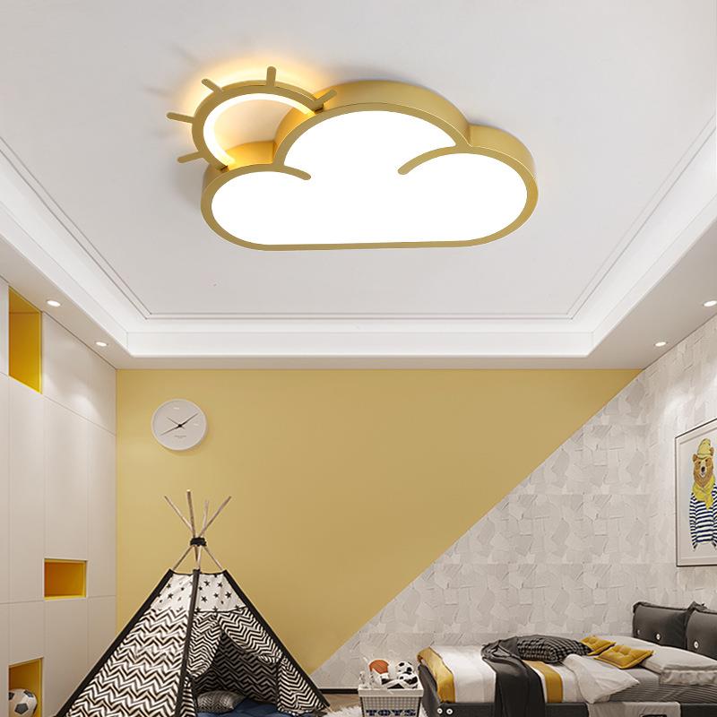 北欧卧室灯吸顶灯厂家现代简约小客厅书房儿童房led云朵灯具