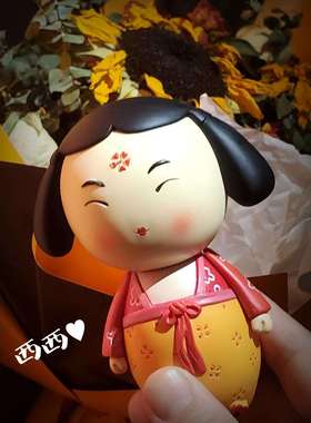 6B76西西安安桌面摆件西安文创旅游纪念品礼盒中式新婚祝福情人节