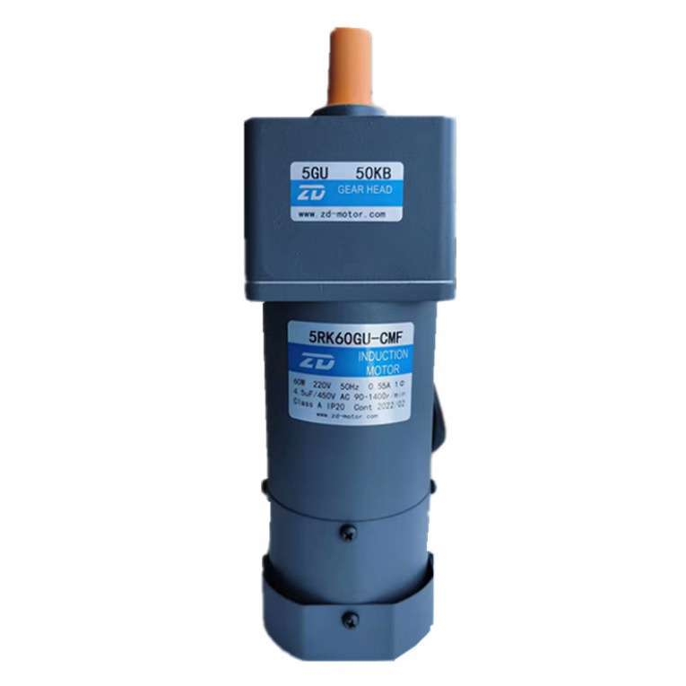 ZD中大60W刹车电机5RK60GU-CMF单相电磁制动马达断电抱闸电动机