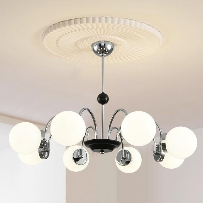 法式奶油风客厅吊灯简约现代护眼卧室北欧餐厅创意复古珍珠魔豆灯