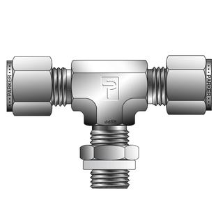 CPI 英制 BSPP外螺纹可定位分支T接头 LOK系列 Parker