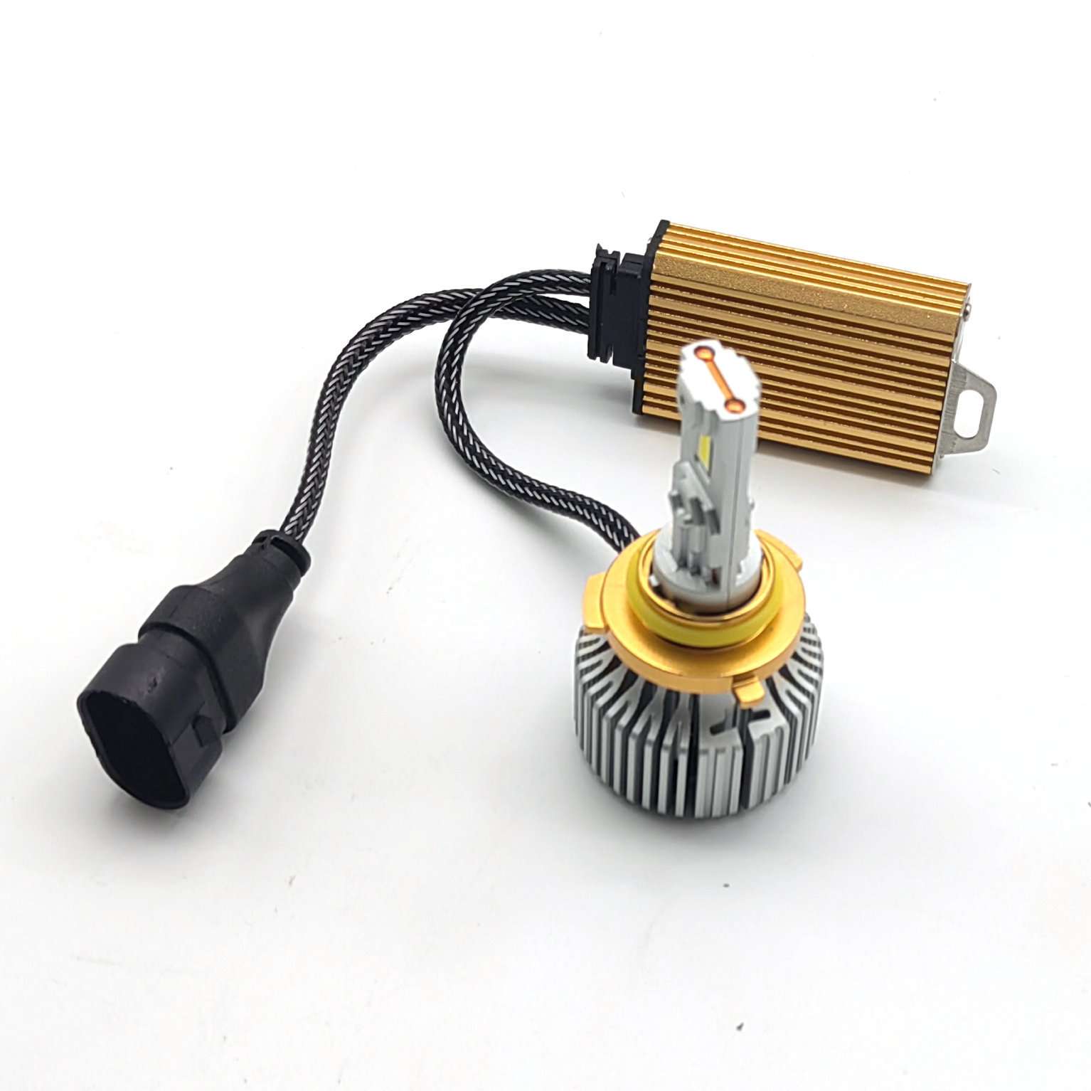 H4 H19 LED大灯汽车大灯高亮解码LED headlamp 80W luces led 24v