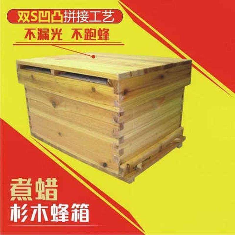 极速杉木蜂箱双王箱泡沫s箱蜂巢蜂布蜂箱养密峰箱养蜂箱野外意蜂