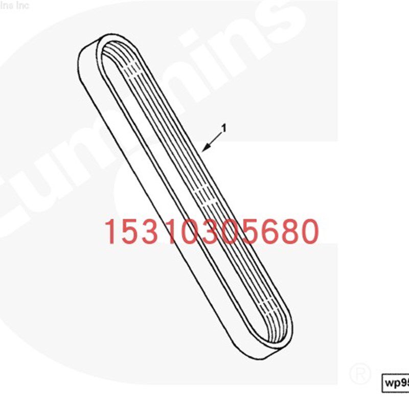 新品绿地LSA360垂直振动压路机v康明斯配件皮带3019406 217638零