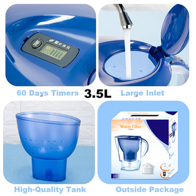 极速Watere Pitcher With filter Household Water Purifier 6 Fi