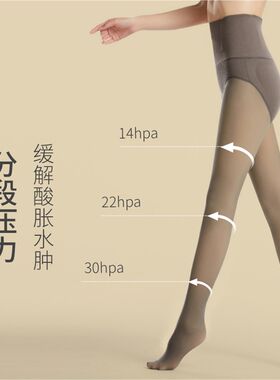 新品日本光腿神器秋冬裸感踩脚裤袜E空姐灰压力裤外穿瘦大腿收腹