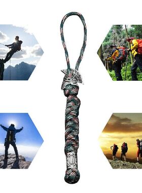 极速Paracord Rope Lanyard Keychain OuHtdoor Camping Backpack