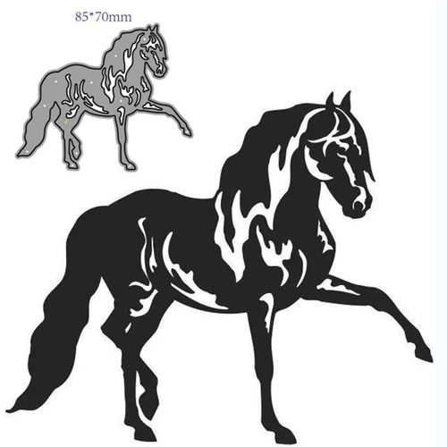 极速DIY Horse Meltal Carbon Steel Knife Die Paper Art Club E