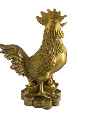 极速厂家铜福鸡摆件十二生肖鸡 铜公鸡I 大号福鸡家居工艺品摆件