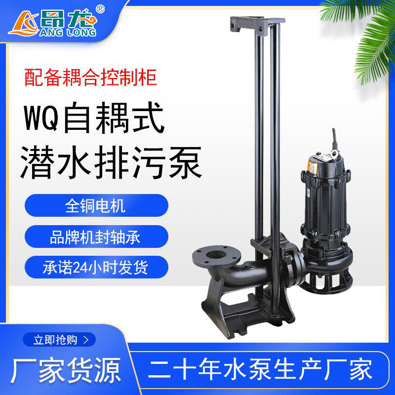 极速WQ型潜水排污泵 p一体化自动搅匀式潜污泵 无堵塞大功率排水