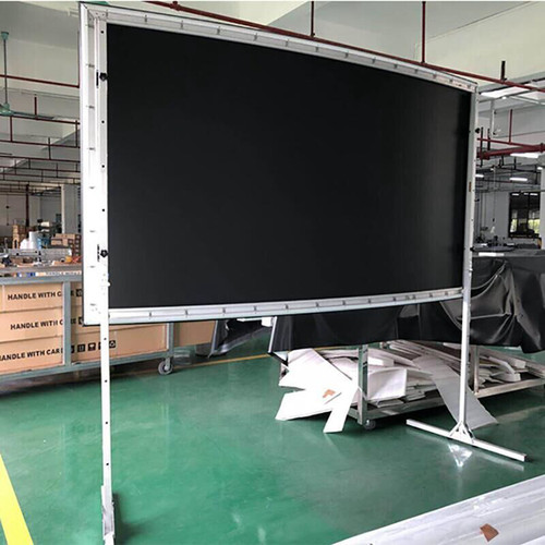 新品经科JK平面弧形幕投影画框幕布133寸16:9脚架W支撑架支架可调