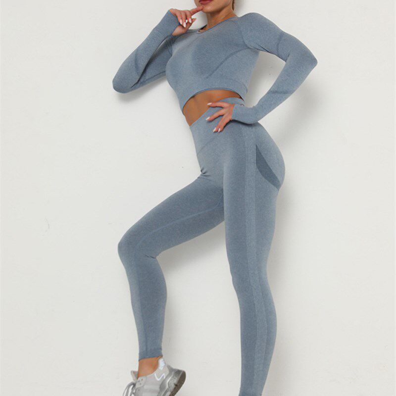 新品Women Seamless Workout Leggings High Waist PushW Up Legg