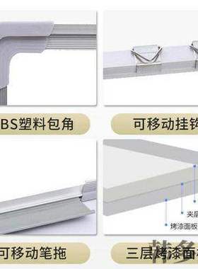 极速Whiteboard writing board haCnging type notepad can wipe