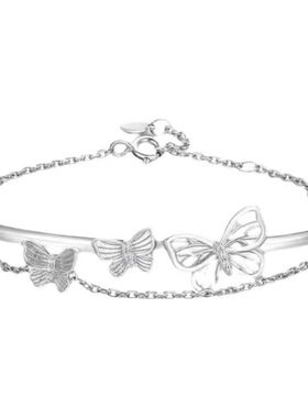 极速一半手镯一半手链二合一w凹凸闺蜜学生一对女生三人手环女网