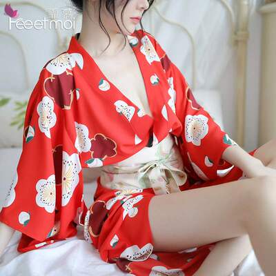 新品Sexy lingerkie Japanese kimono combination sexy print ja
