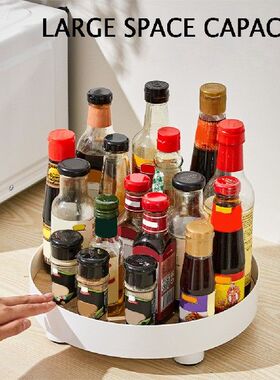 极速Spice Rack Turntable Kitchen Organiser 360 DeTgree Rotat
