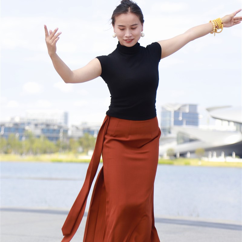 藏族半身裙女新款民族风