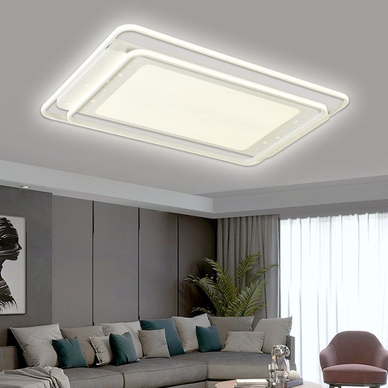 led吸顶灯现代简约客厅主灯家用卧室灯智能全屋灯具灯.饰中山工厂