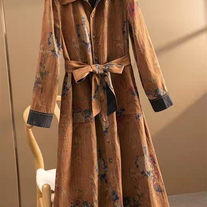 打版纸样 CX154香云纱重磅真丝连衣裙风衣大衣中长款女装裁缝图纸