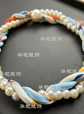 铜合金项炼 【麻花炼套装】2025定制夏新品旅游配饰懒人丝巾项炼