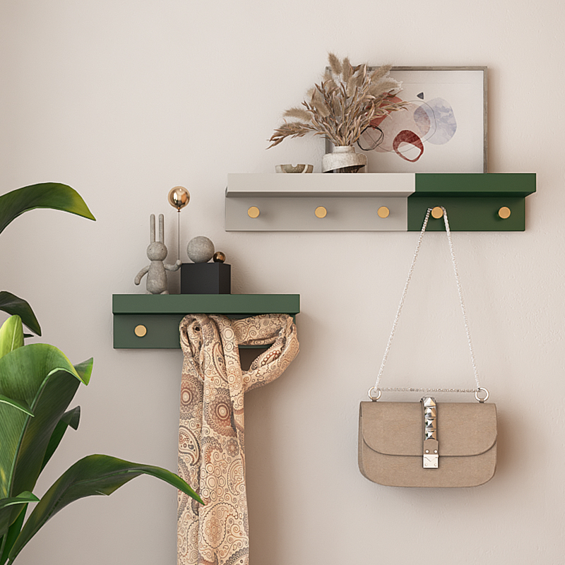 挂衣架壁挂墙上卧室衣架墙壁置物架创意入户门口衣服挂架衣帽架子