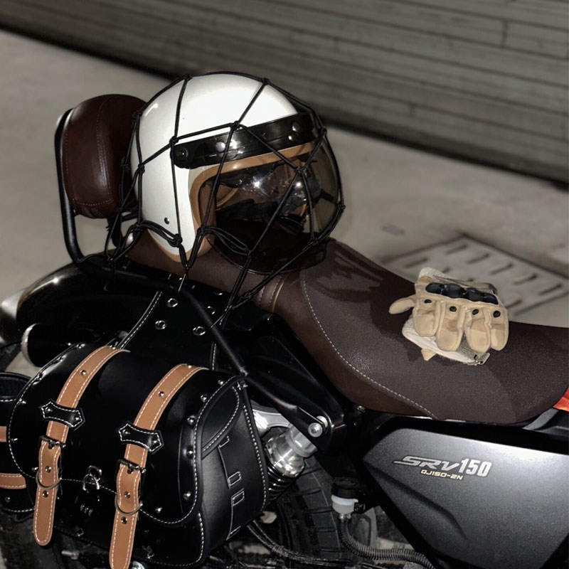 摩托车网兜油箱绑带弹力绳头盔防盗后座车尾箱后R备箱行李扎带储