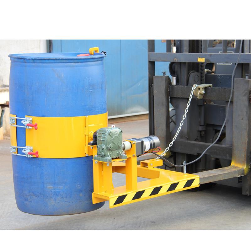 货供应HK30电动倒桶机具 倒电动翻转叉0车油桶属具 叉车桶夹HK285