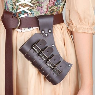 剑套户外击剑剑鞘绑带PU 中世纪cosplay维京战士刀鞘皮革