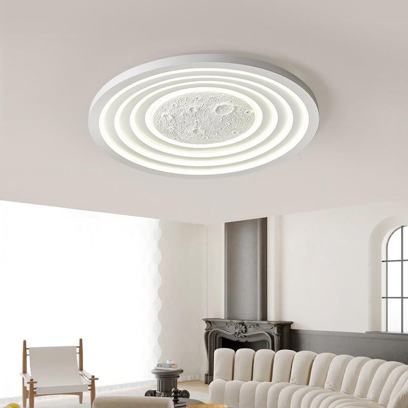 客厅灯现代简约圆形led吸顶灯创意个性餐厅灯新款奶油风主卧室灯